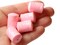 10 22mm Pink Plastic Tube Beads With Wave Design - Vintage Plastic Barbie Pink Beads